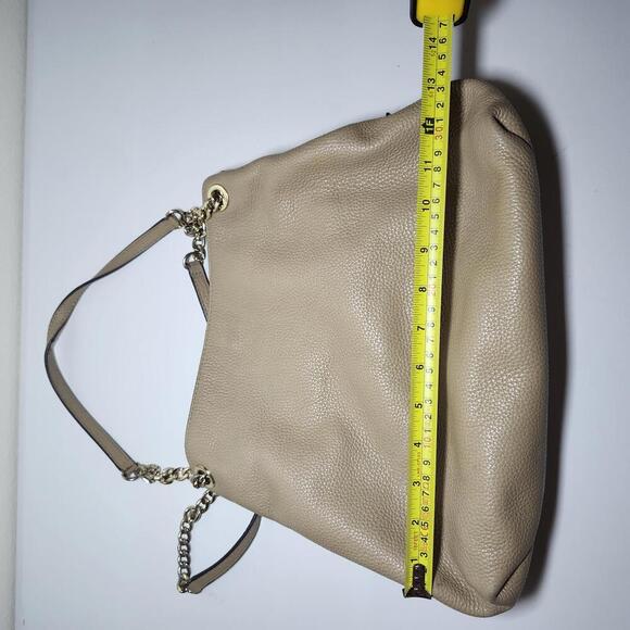 Michael Kors Pebble Leather Jet Set Large Chain Hobo Shoulder Bag 35F7GTTE3L - Picture 5 of 10